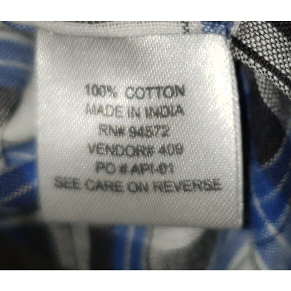 Fourcast Men’s L Plaid Pearl Snap Western Shirt Y2K Vintage Cowboy Style - Picture 8 of 9